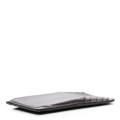 Saint Laurent Grained Calfskin 5 Fragments Zip Pouch Card Holder Bordeaux 4 of 11