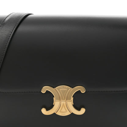 Celine Shiny Calfskin Medium Triomphe Black 7 of 11