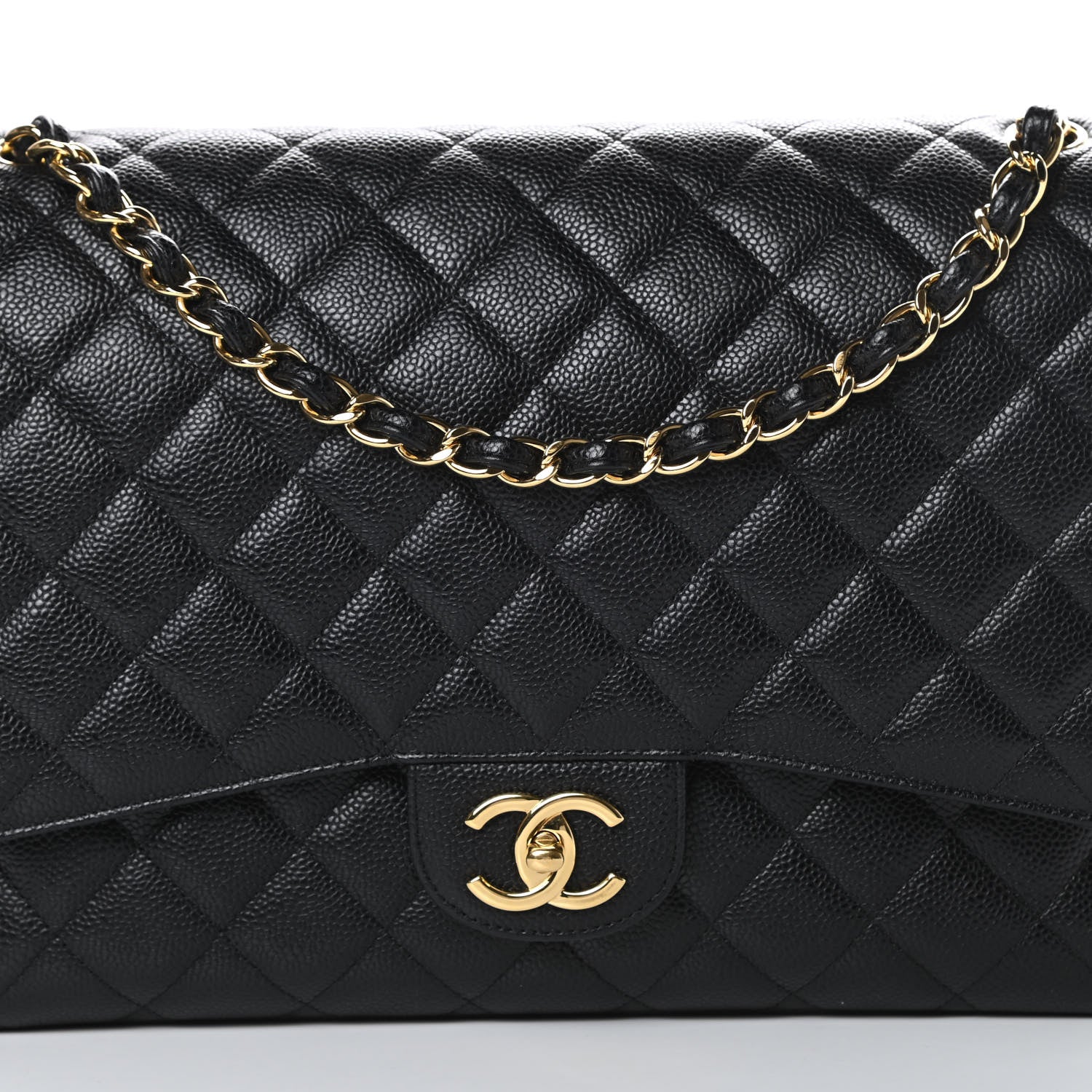 Chanel Caviar Quilted Maxi Double Flap Black 8 of 13