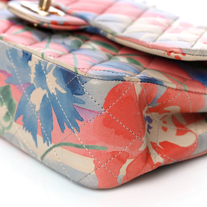 Chanel Lambskin Quilted Floral Medium Double Flap Multicolor 10 of 13