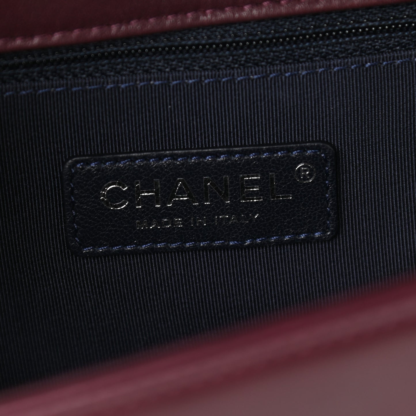 Velvet Tweed Large Boy Flap Burgundy