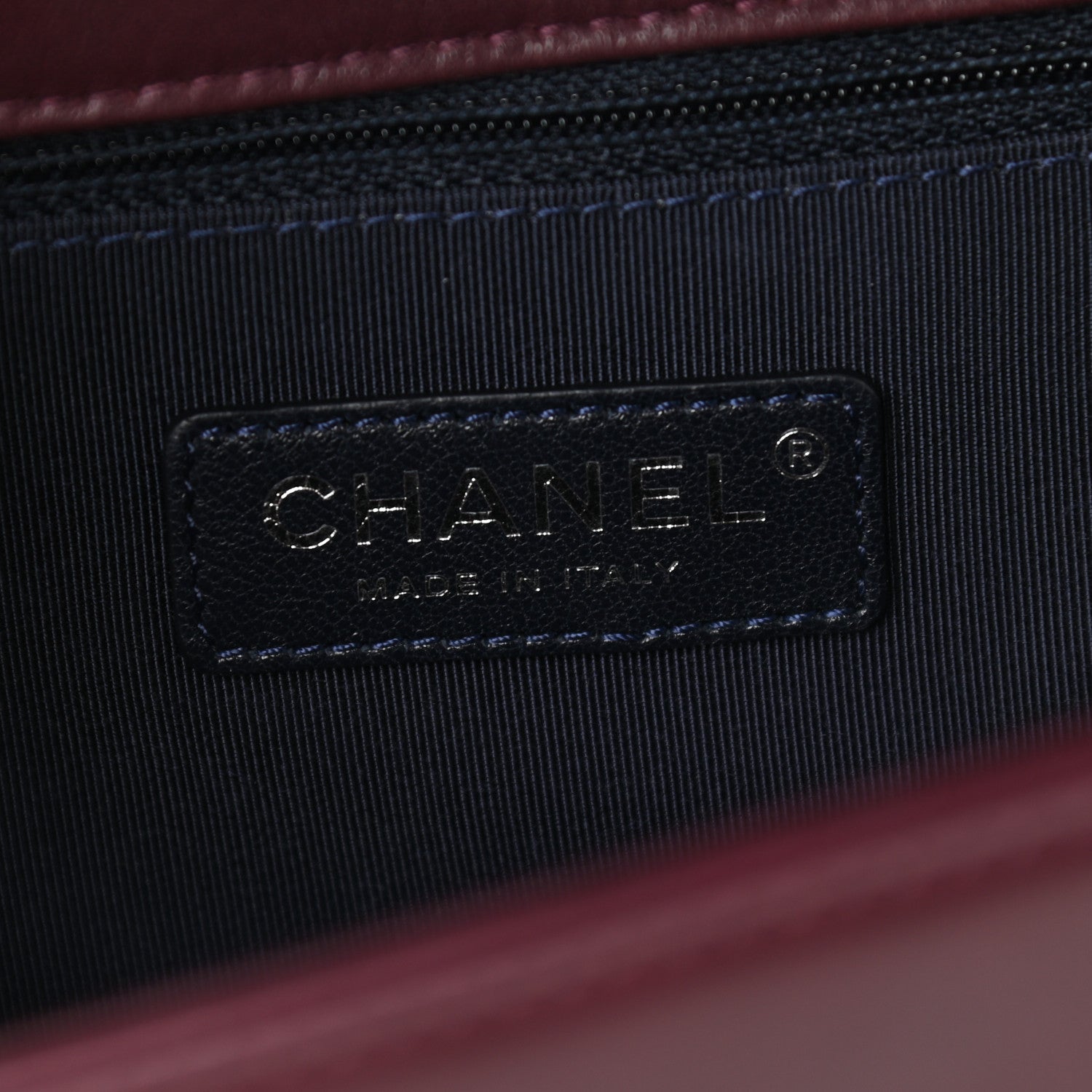 Chanel Velvet Tweed Large Boy Flap Burgundy 8 of 9
