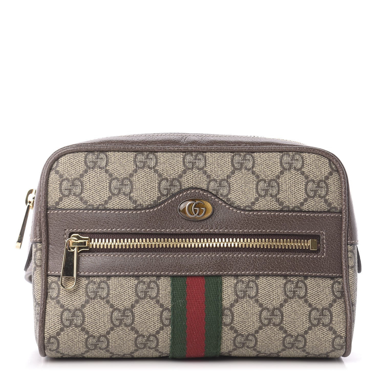 Gucci GG Supreme Monogram Web Small Ophidia Belt Bag 75 30 Dark Brown 1 of 10