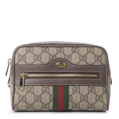 Gucci GG Supreme Monogram Web Small Ophidia Belt Bag 75 30 Dark Brown 1 of 10