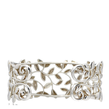 Tiffany Sterling Silver Paloma Picasso Olive Leaf Cuff Bracelet 3 of 5