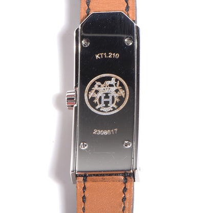 Hermes Stainless Steel Epsom 15mm Kelly II Quartz Watch Noir 2 of 6