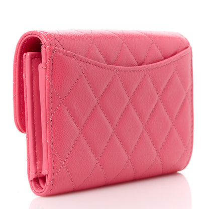 Chanel Caviar Quilted Medium Flap Wallet Pink 3 of 13