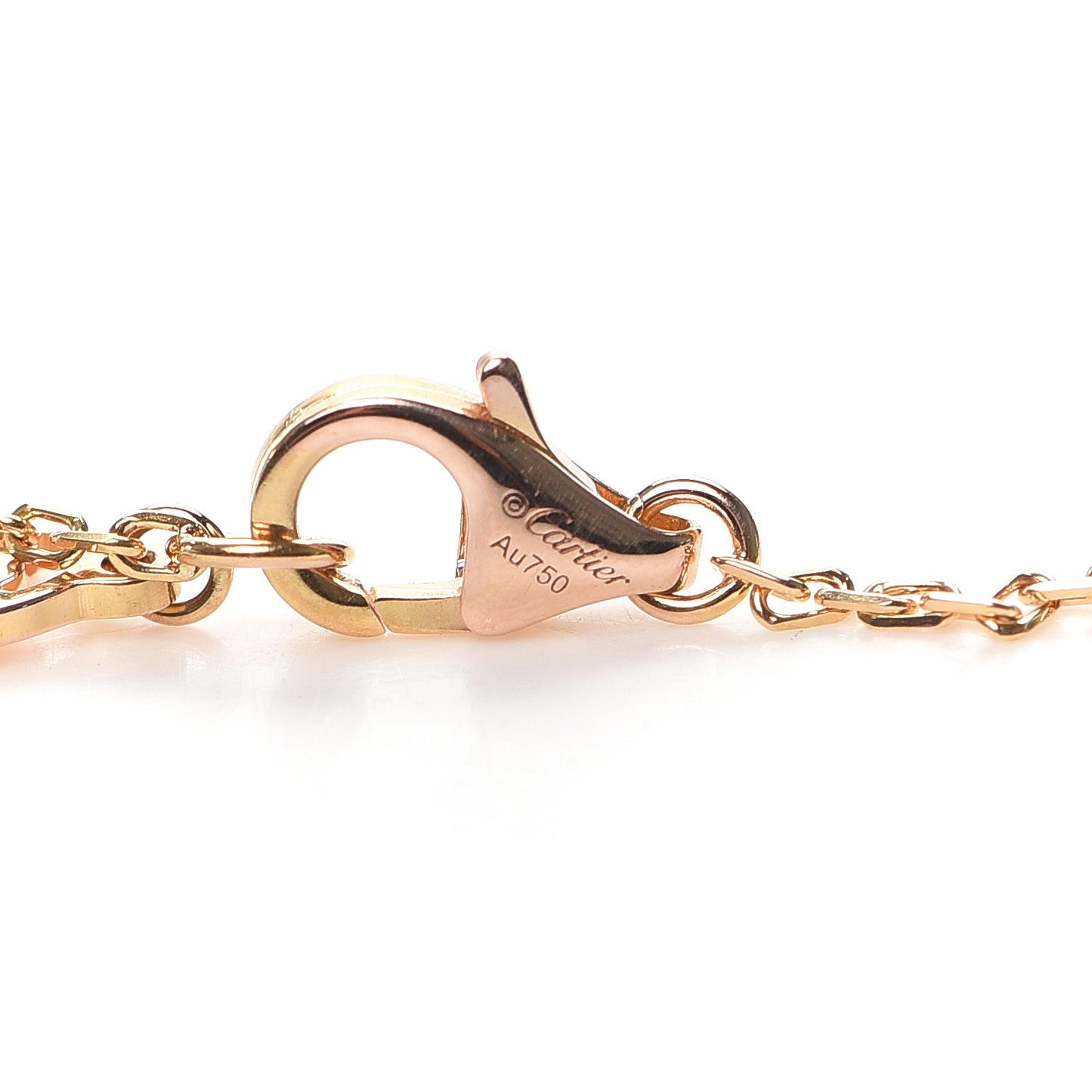 18K Pink Gold Diamond D'Amour Heart Pendant Necklace