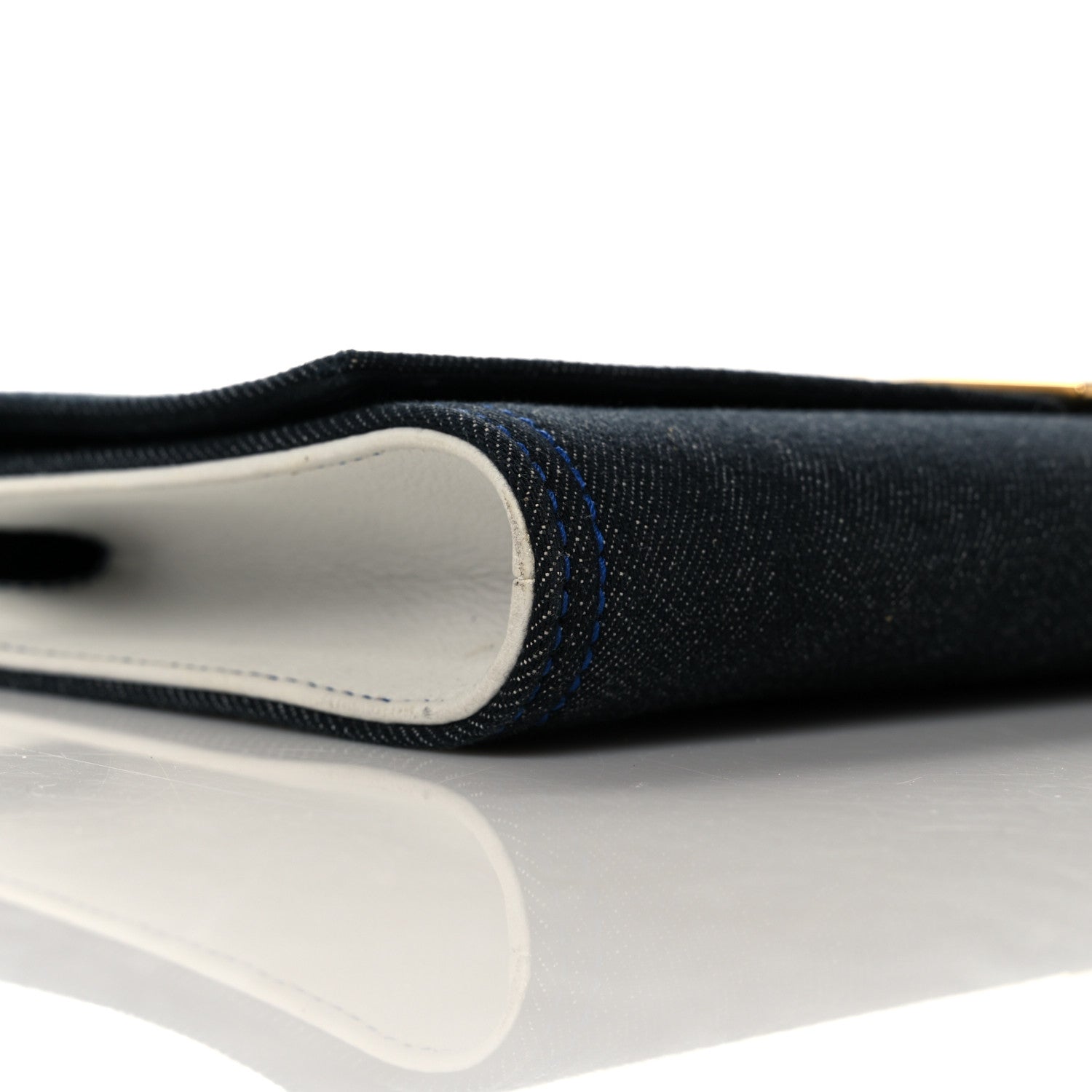 Saint Laurent Denim Y Ligne Clutch 8 of 10