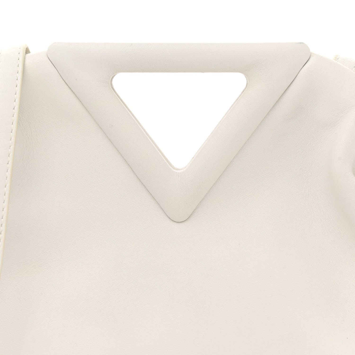 Bottega Veneta Calfskin Small The Point Triangle Bag Chalk 7 of 15