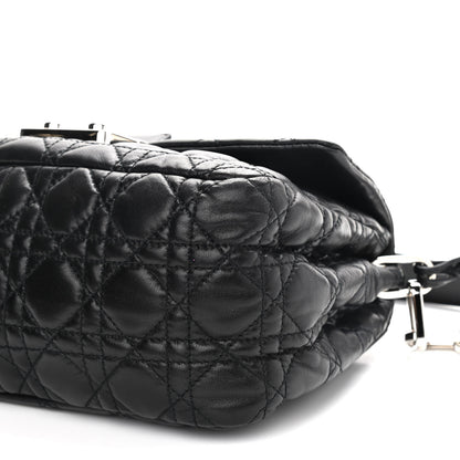 Christian Dior Lambskin Cannage New Lock Flap Black 10 of 11