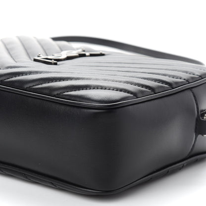 Saint Laurent Calfskin Matelasse Monogram Lou Camera Bag Black 9 of 9