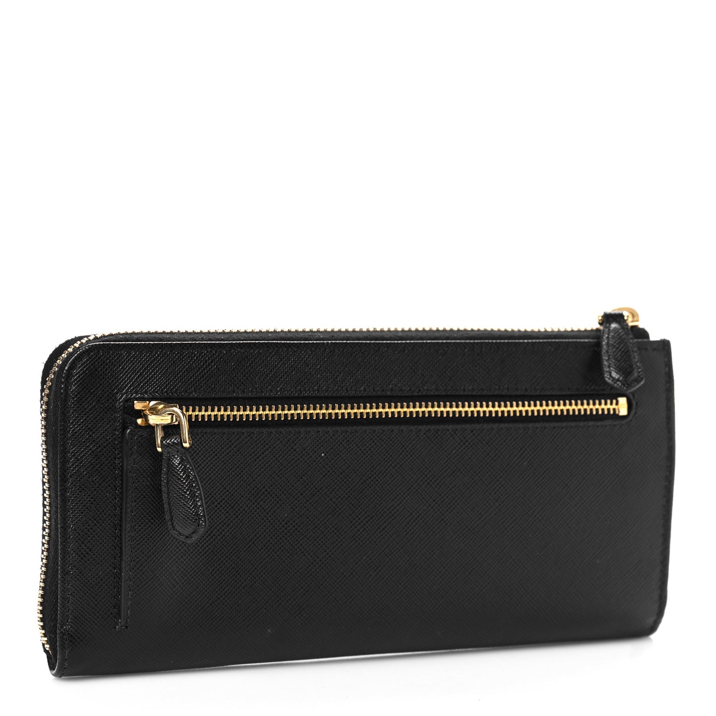 Saffiano Zip Around Wallet Black