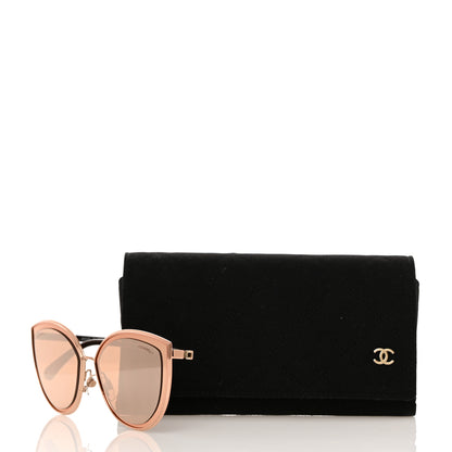 Chanel Metal Cat Eye Sunglasses 4222 Pink Gold 8 of 8