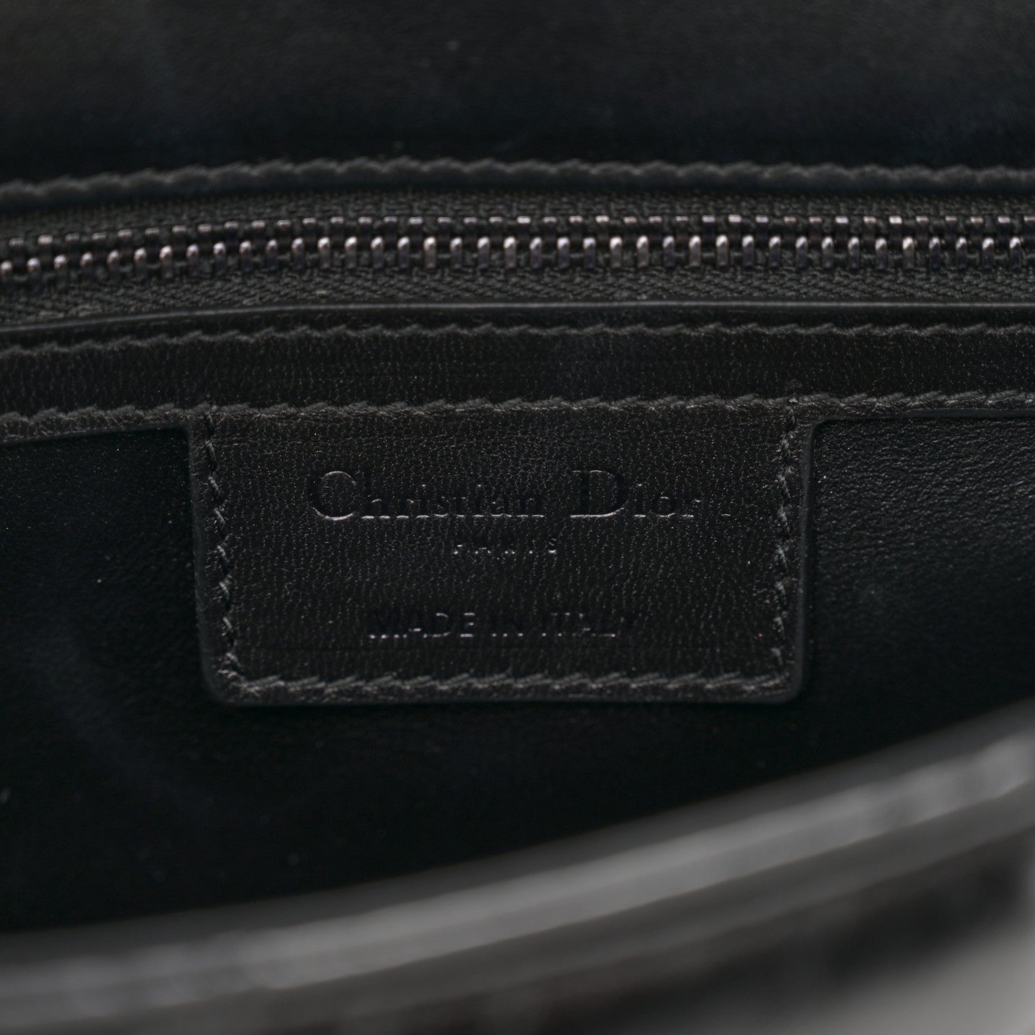 Christian Dior Calfskin Macrocannage Small Caro Bag Black 6 of 10