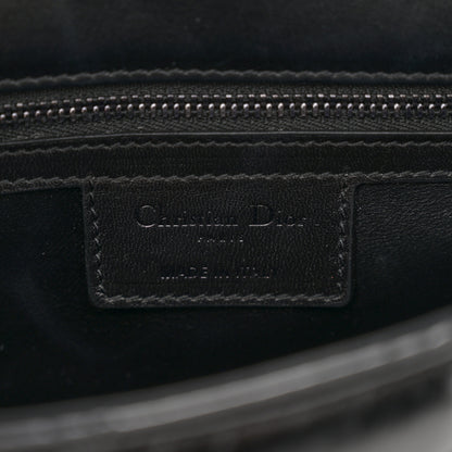 Christian Dior Calfskin Macrocannage Small Caro Bag Black 6 of 10