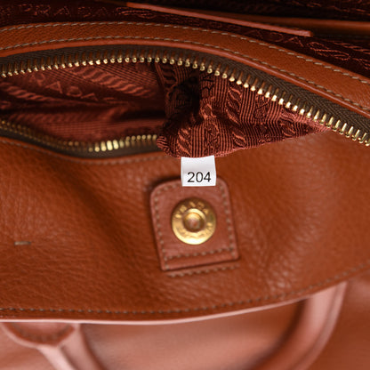 Prada Vitello Daino Shopping Tote Rame 10 of 17