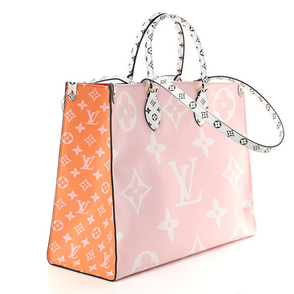Louis Vuitton Monogram Giant Onthego GM Rouge Rose 3 of 9
