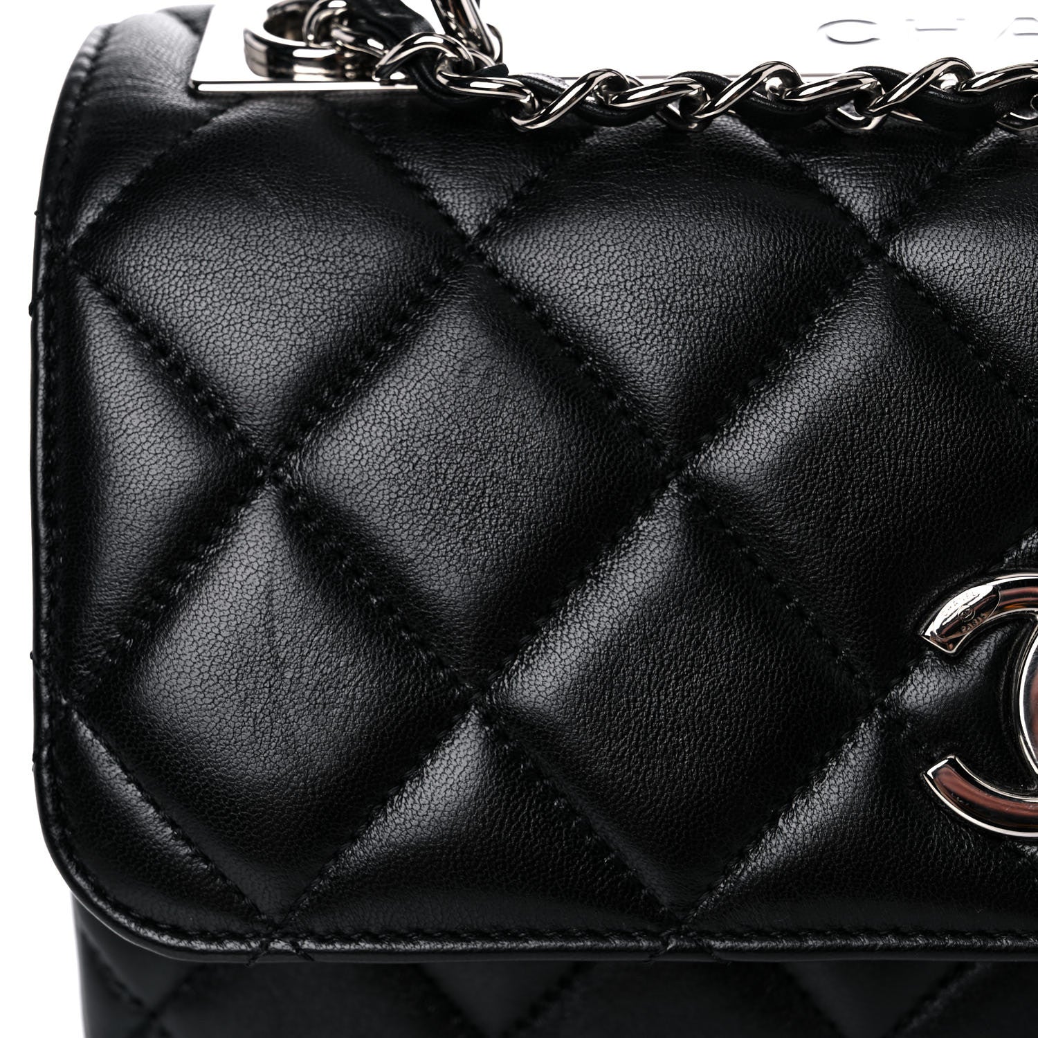 Chanel Lambskin Quilted Small Trendy CC Dual Handle Flap Bag Black 15 of 17