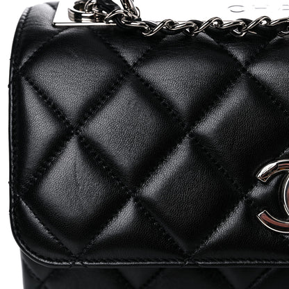Chanel Lambskin Quilted Small Trendy CC Dual Handle Flap Bag Black 15 of 17