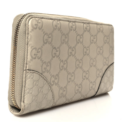 Gucci Guccissima Signature Microguccissima Bree Zip Around Wallet Off White 3 of 12
