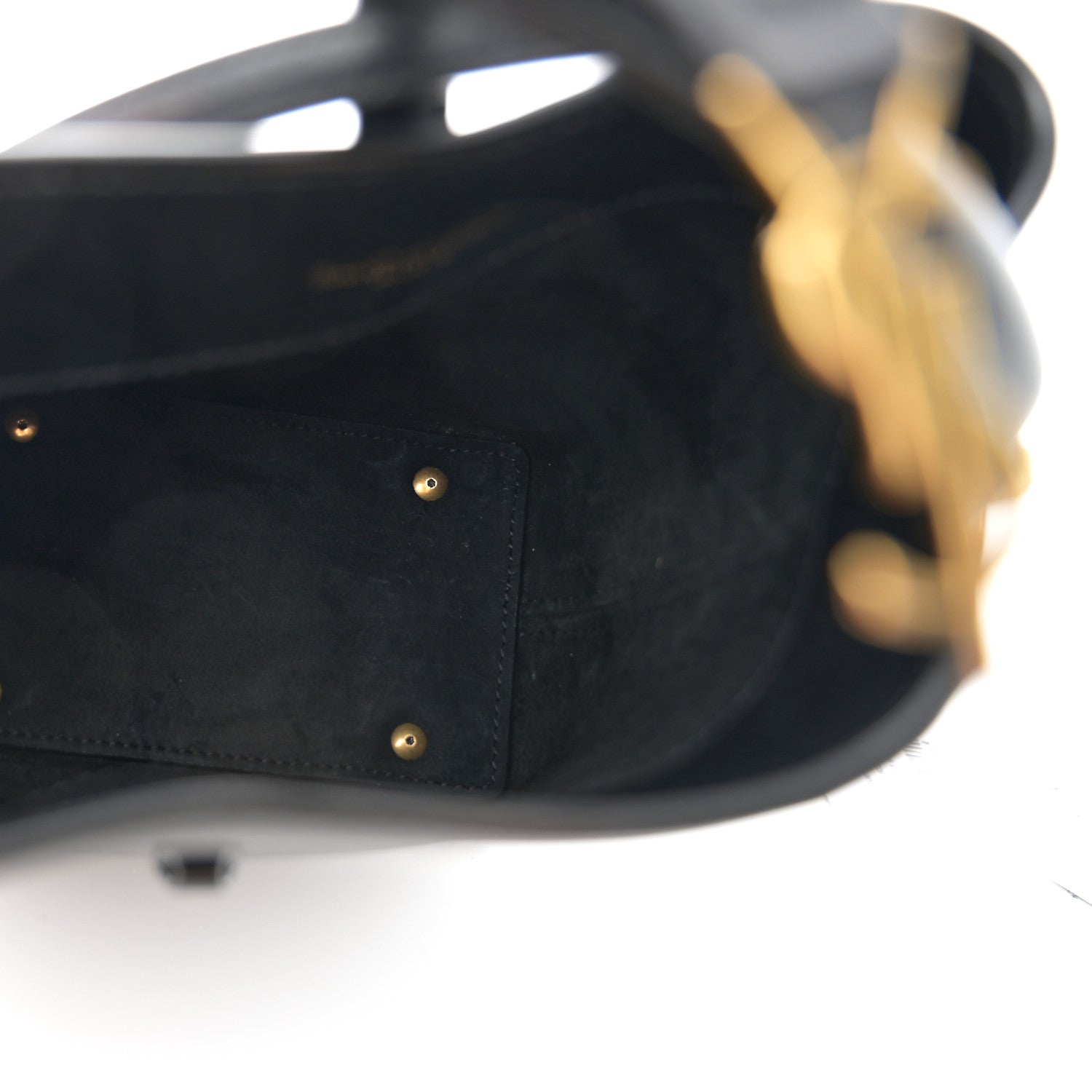 Saint Laurent Shiny Calfskin Le 37 Mini Bucket Bag Black 5 of 9