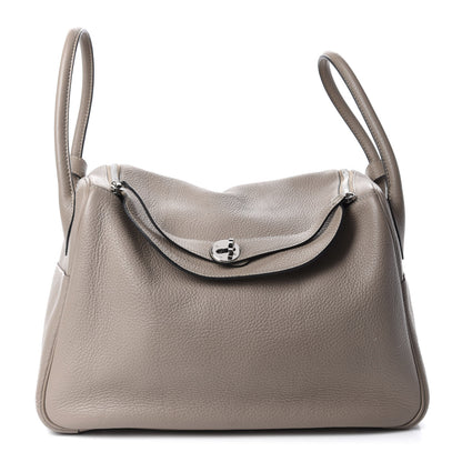 Hermes Taurillon Clemence Lindy 34 Gris Tourterelle 1 of 15