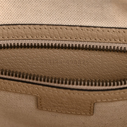 Gucci GG Supreme Monogram Textured Dollar Calfskin Web Small Ophidia Half Moon Hobo Beige Mystic White Oatmeal 12 of 21