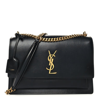 Saint Laurent Calfskin Medium Monogram Sunset Black 1 of 11