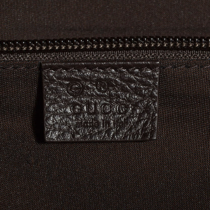Gucci Denim Monogram Large Carry On Duffle Dark Brown 6 of 7