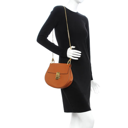 Chloe Grained Lambskin Drew Shoulder Bag Caramel 2 of 7