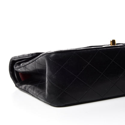 Chanel Lambskin Quilted Medium Double Flap Black 5 of 16