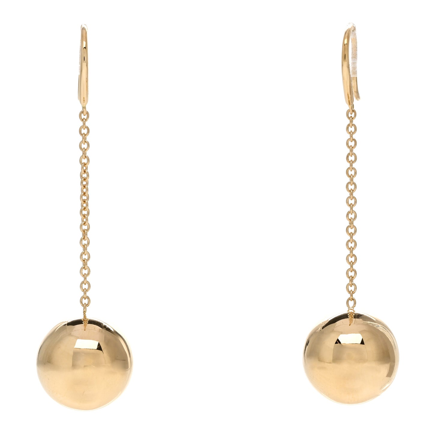 18K Yellow Gold 14mm HardWear Ball Hook Drop Earrings