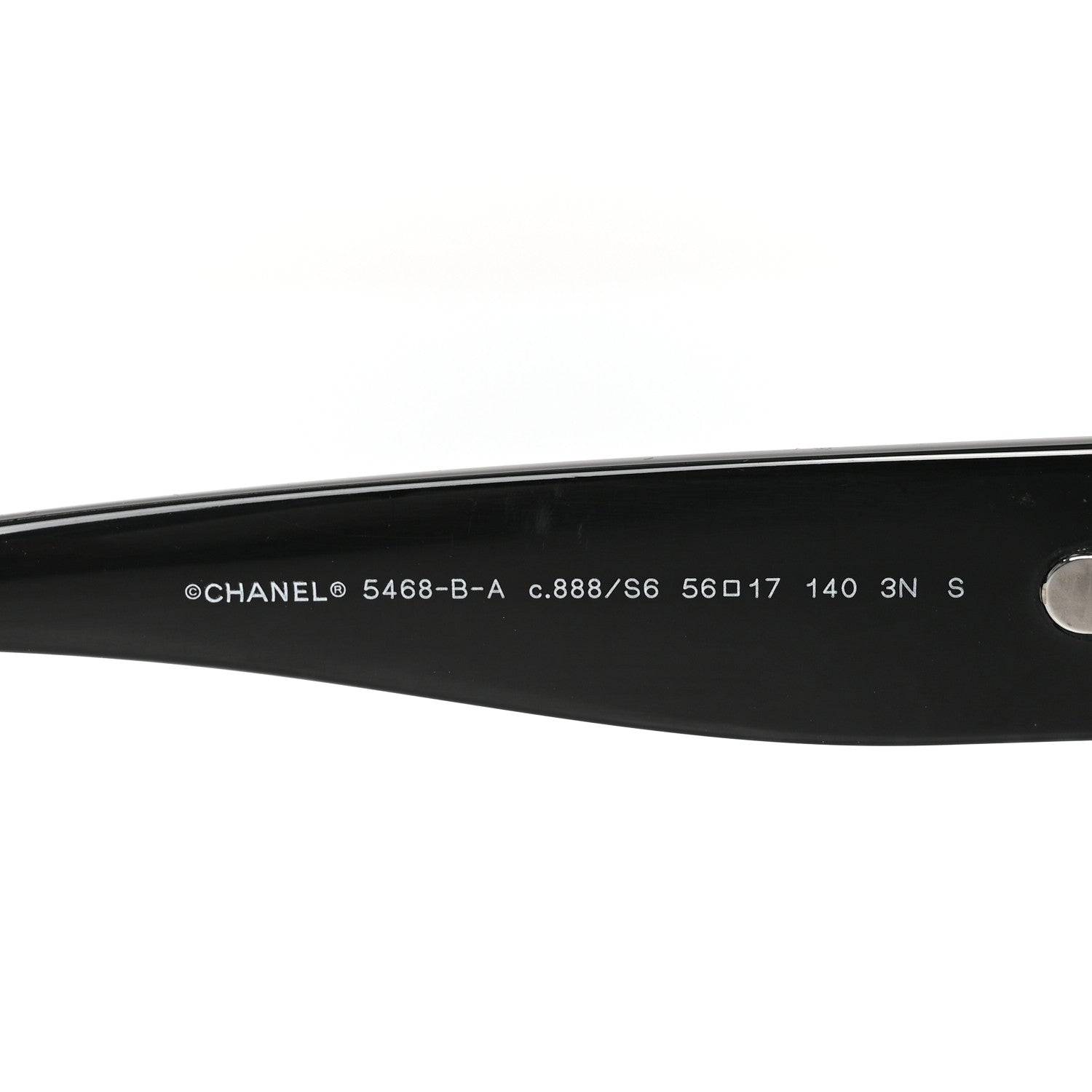 Chanel Acetate Polarized CC Sunglasses 5468-B-A Black 5 of 7