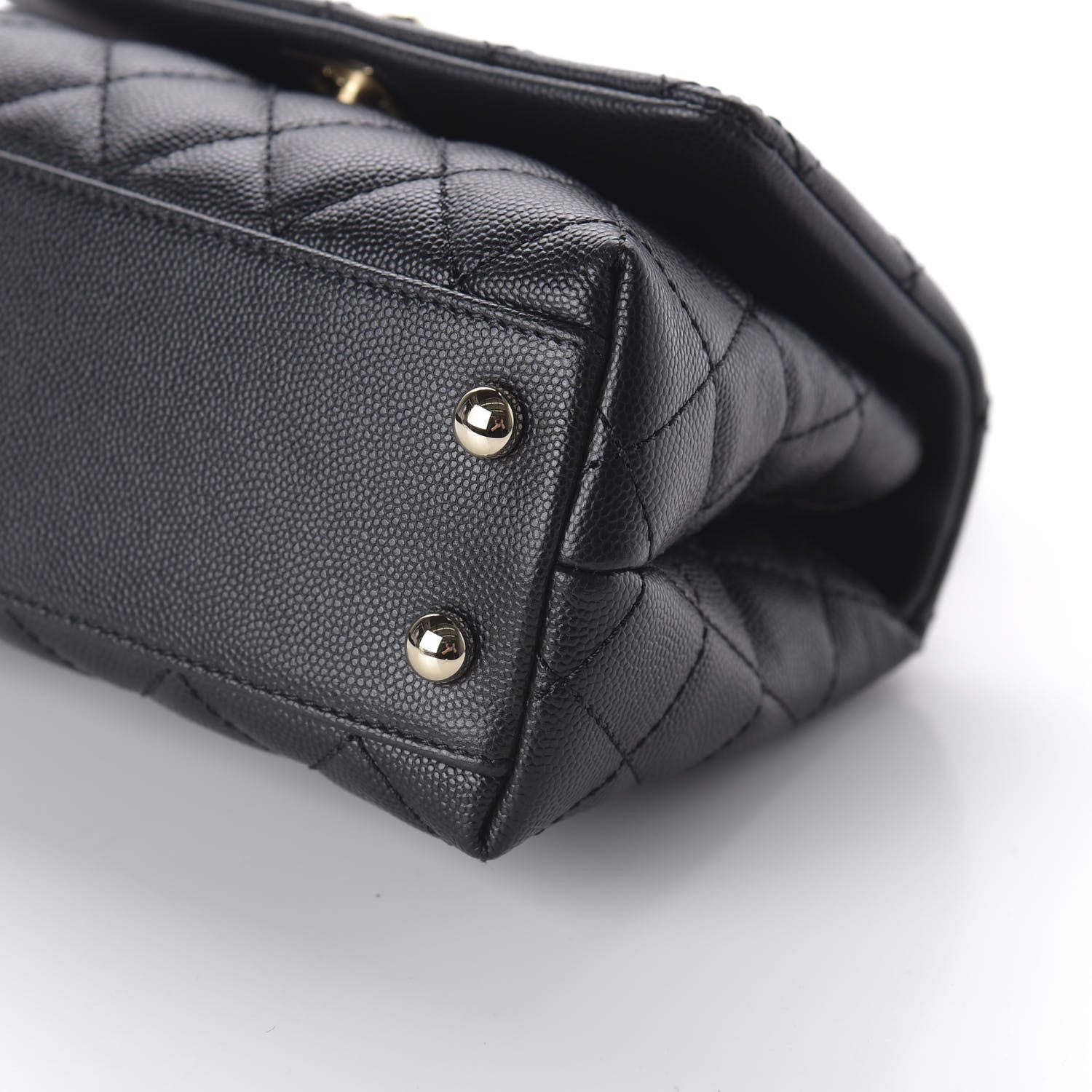 Chanel Caviar Quilted Extra Mini Coco Handle Flap Black 7 of 10