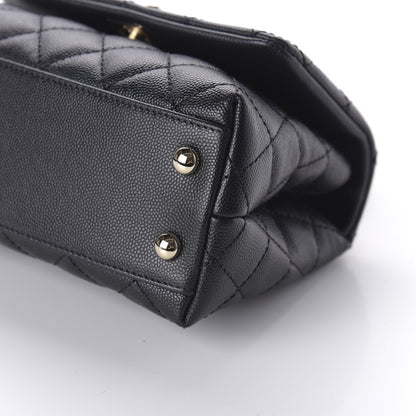 Chanel Caviar Quilted Extra Mini Coco Handle Flap Black 7 of 10