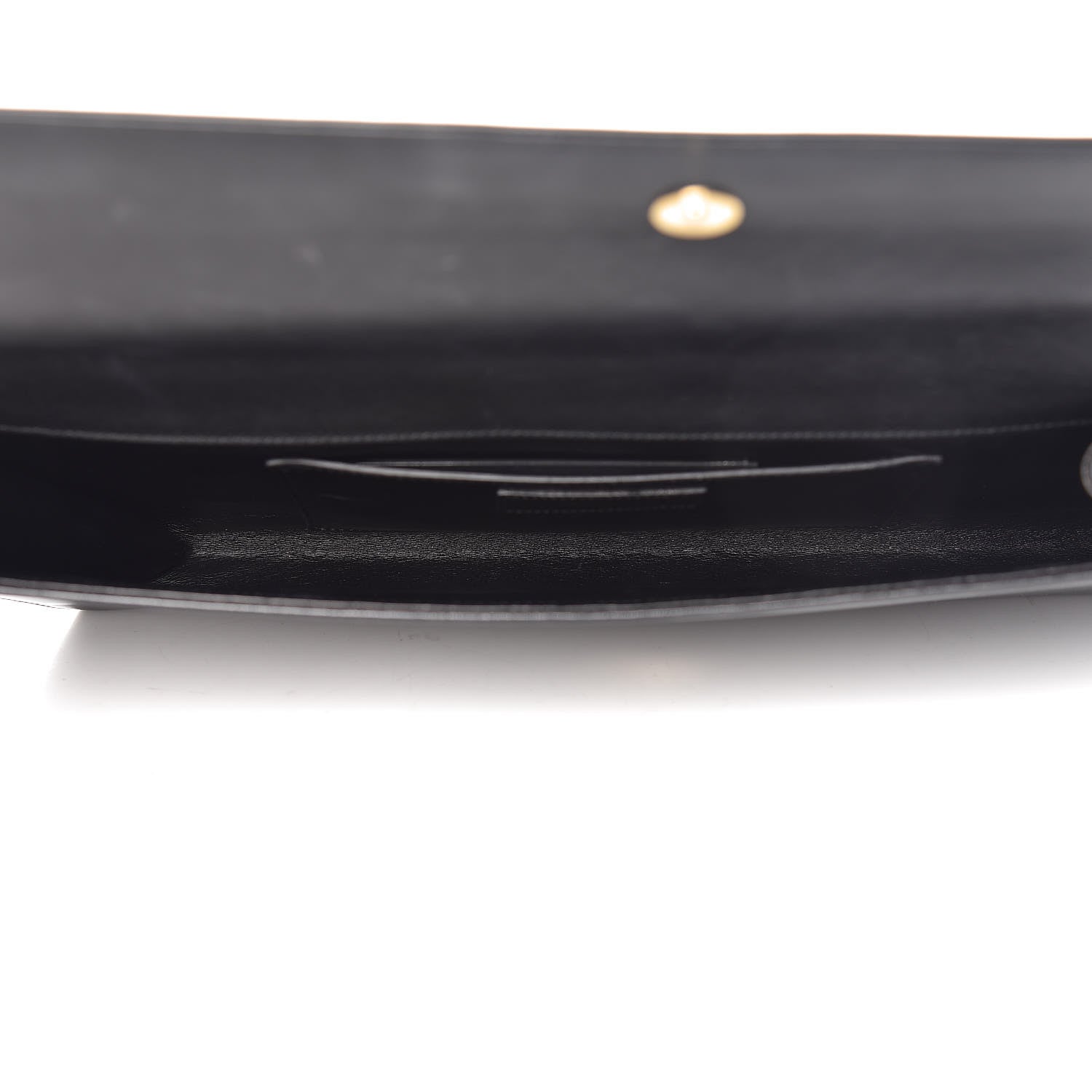 Saint Laurent Calfskin Diagonal Clutch Black 5 of 17