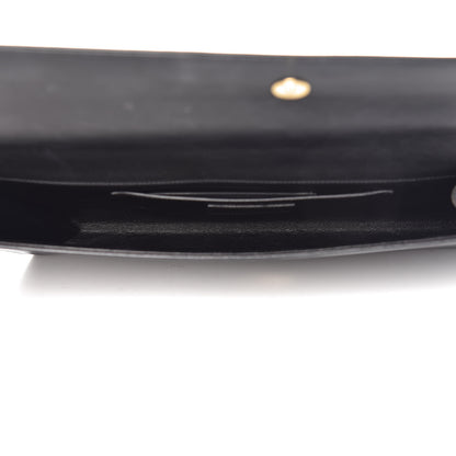 Saint Laurent Calfskin Diagonal Clutch Black 5 of 17