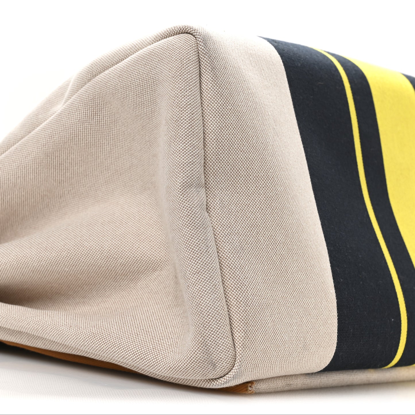 H Plume Canvas Vache Hunter Rayures d'Equipage Herbag Cabine Zip 50 Jaune Ecru Beige Gold