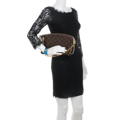 Louis Vuitton Monogram Shine Fetish Lockit Clutch 2 of 7