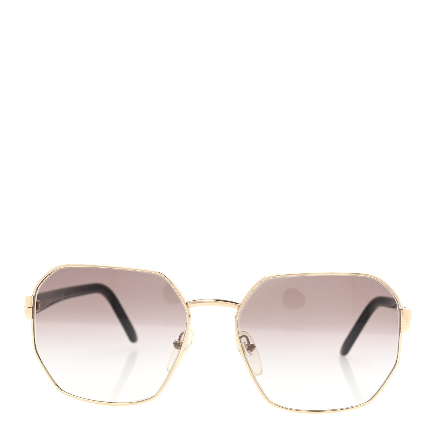 Prada Metal Sunglasses SPR 54X Gold Black 2 of 8