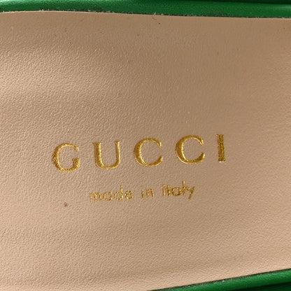 Gucci Cosmos Softy Calfskin Wooden Interlocking G Cut-Out 30/120mm Platform Sandals 37.5 New Shamrock 6 of 12