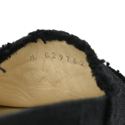 Chanel Denim Toile CC Espadrilles 39 Black 9 of 10