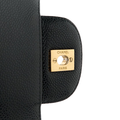 Chanel Caviar Quilted Jumbo Single Flap Black 7 of 11