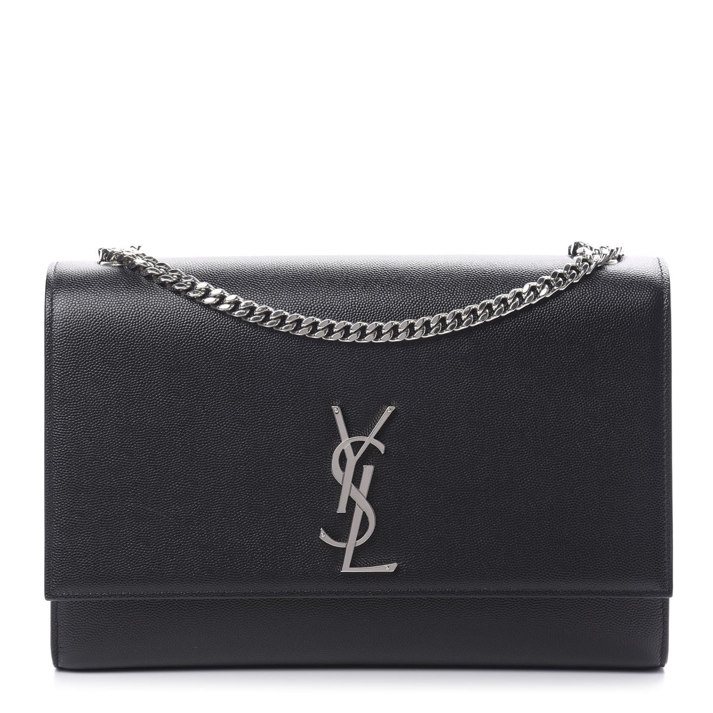 Grain De Poudre Large Classic Monogram Kate Satchel Black