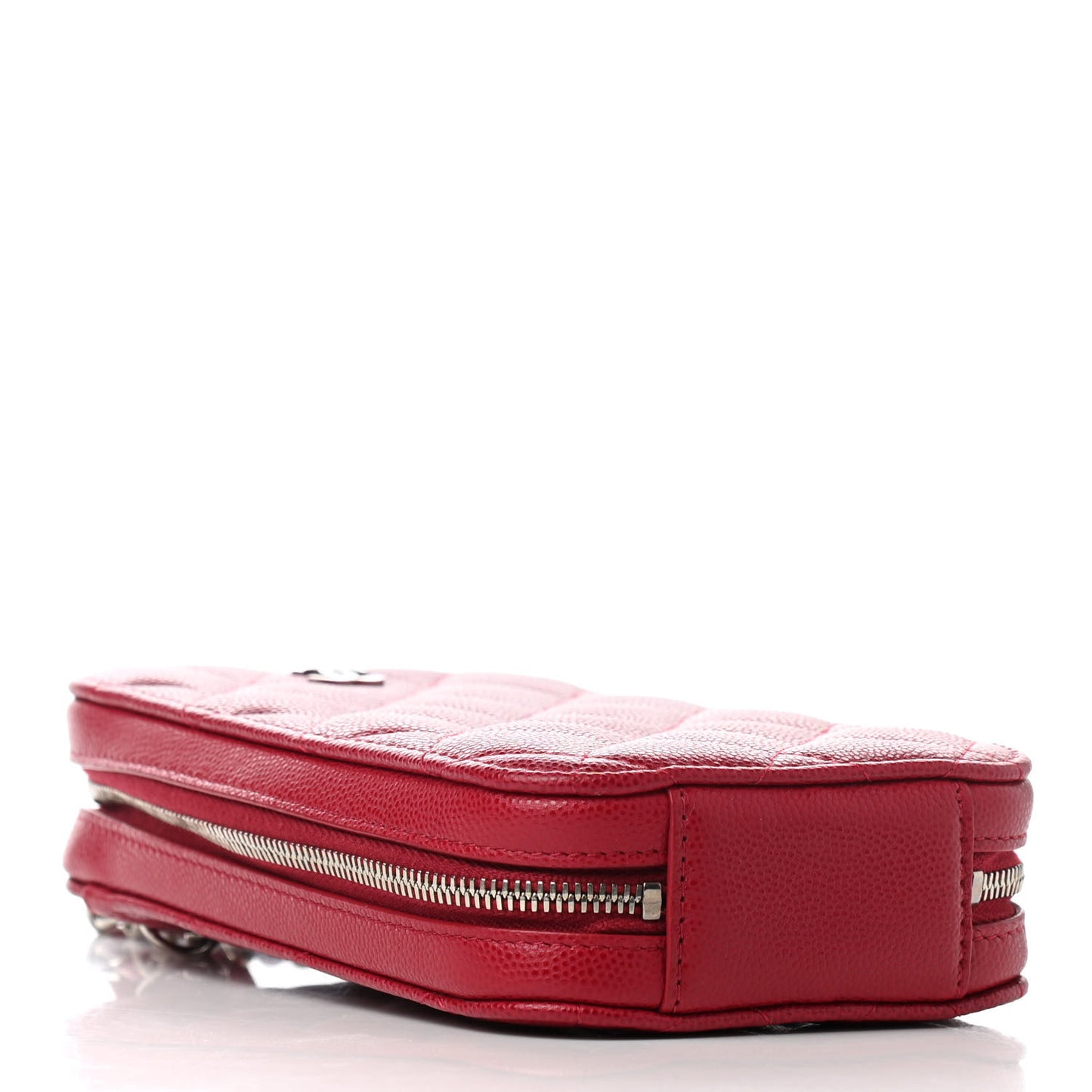 Caviar Quilted Phone Holder Wallet On Chain WOC Red