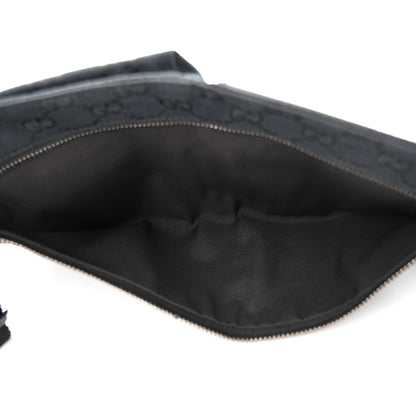 Gucci GG Monogram Web Double Pocket Belt Bag Black 5 of 12