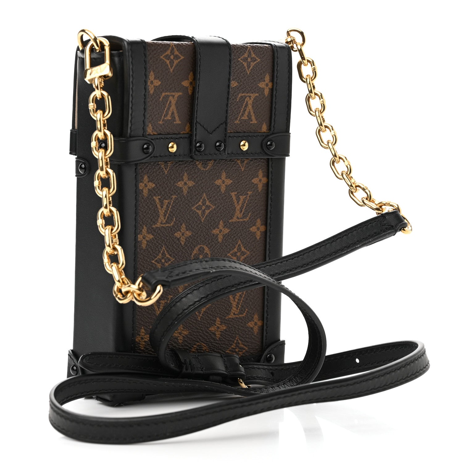 Louis Vuitton Monogram Pochette Trunk Verticale Black 3 of 10