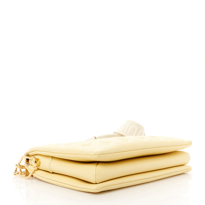 Louis Vuitton Lambskin Embossed Monogram Coussin PM Yellow 4 of 12