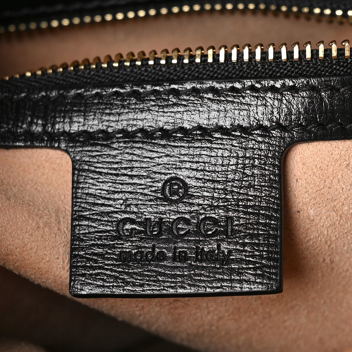 Textured Calfskin Small Horsebit 1955 Shoulder Bag Black